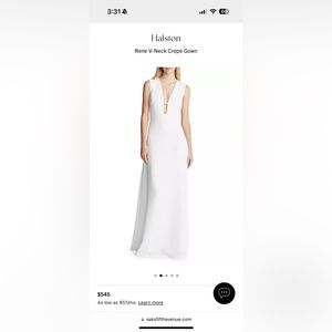 HALSTON RENÉE GOWN IN STRETCH CREPE